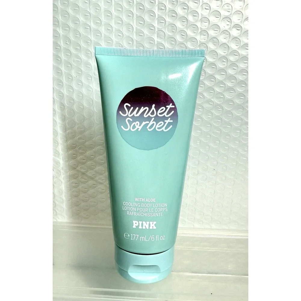 VICTORIA'S SECRET PINK COOLING BODY‎ LOTION WITH ALOE SUNSET SORBET 6 FL OZ NEW